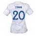 Tanie Strój piłkarski Francja Kingsley Coman #20 Koszulka Wyjazdowej dla damskie MŚ 2022 Krótkie Rękawy